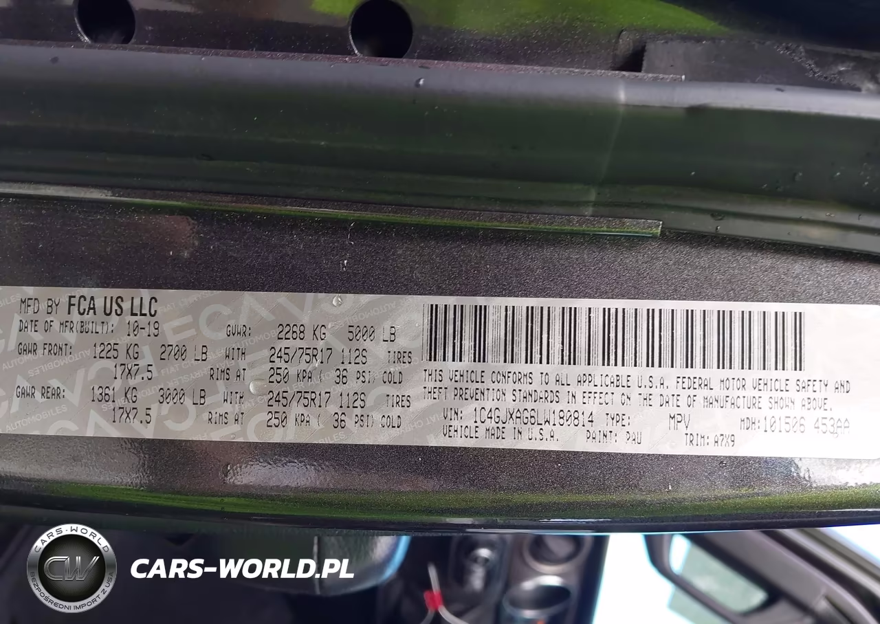 2020 Jeep Wrangler Sport S 4X4 VIN:1C4GJXAG6LW180814 - 9