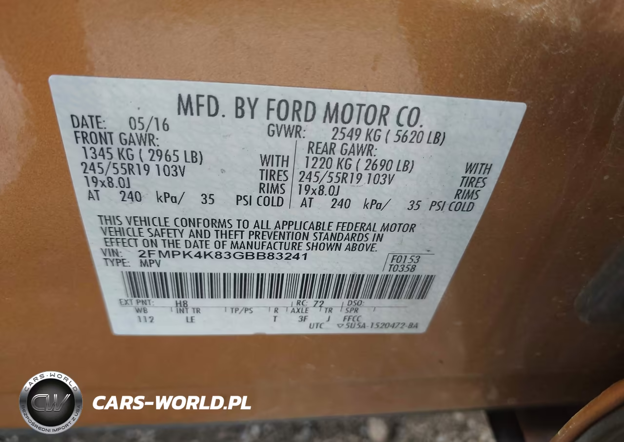 2016 Ford Edge Titanium VIN:2FMPK4K83GBB83241 - 9