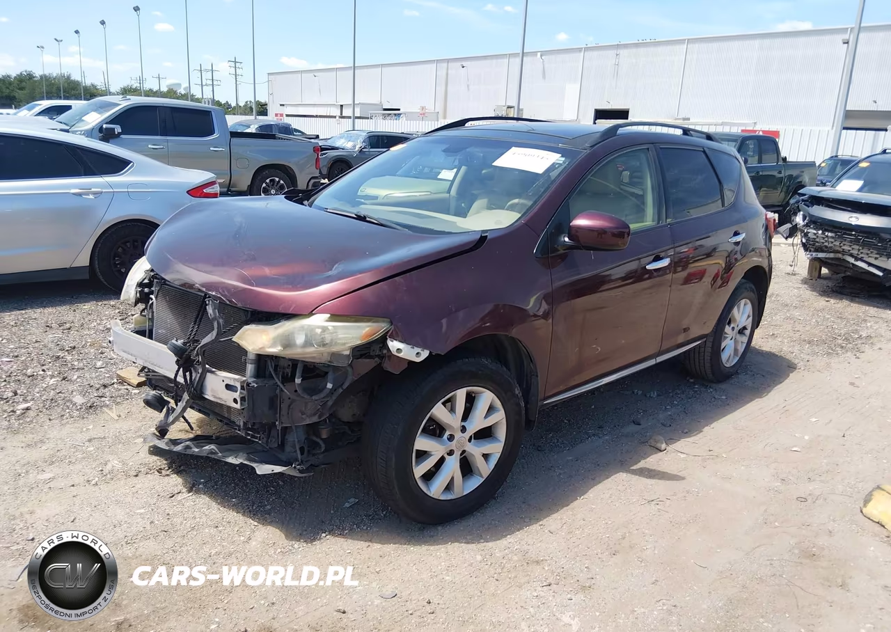 2013 Nissan Murano Sl VIN:JN8AZ1MU5DW209321 - 2