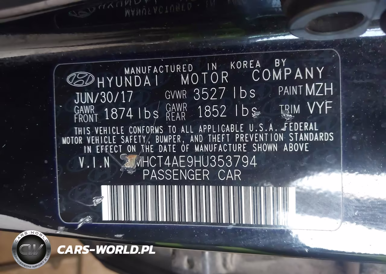 2017 Hyundai Accent Se VIN:KMHCT4AE9HU353794 - 9