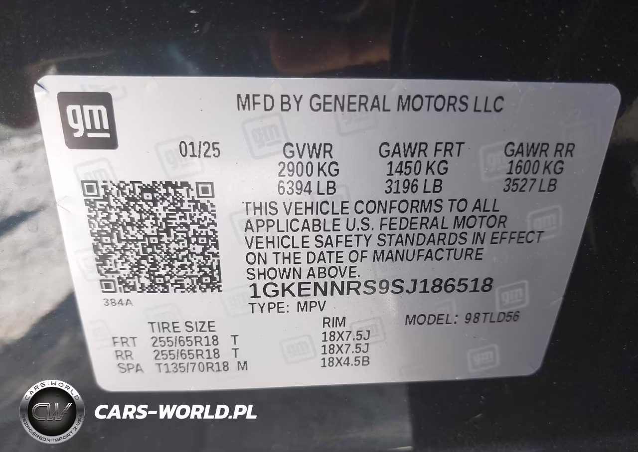 2025 GMC Acadia Awd Elevation VIN:1GKENNRS9SJ186518 - 9