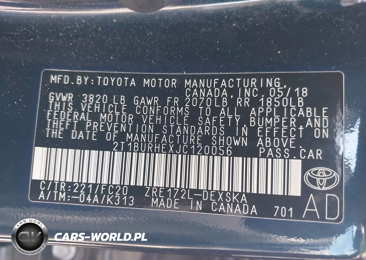 2018 Toyota Corolla Se VIN:2T1BURHEXJC120056 - 9