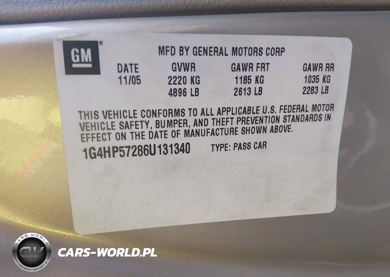 2006 Buick Lucerne Cx VIN:1G4HP57286U131340 - 9