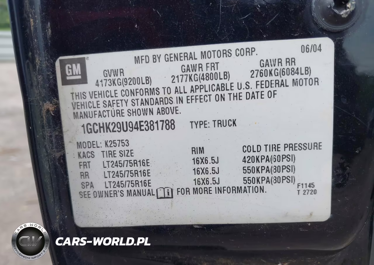 2004 Chevrolet Silverado 2500Hd Ls VIN:1GCHK29U94E381788 - 9