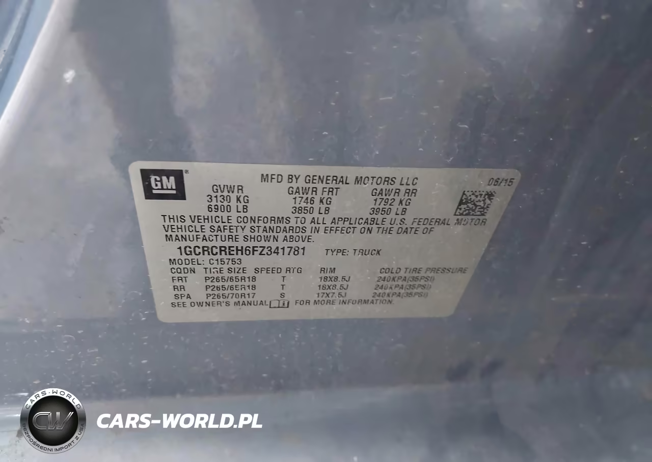 2015 Chevrolet Silverado 1500 Lt VIN:1GCRCREH6FZ341781 - 9