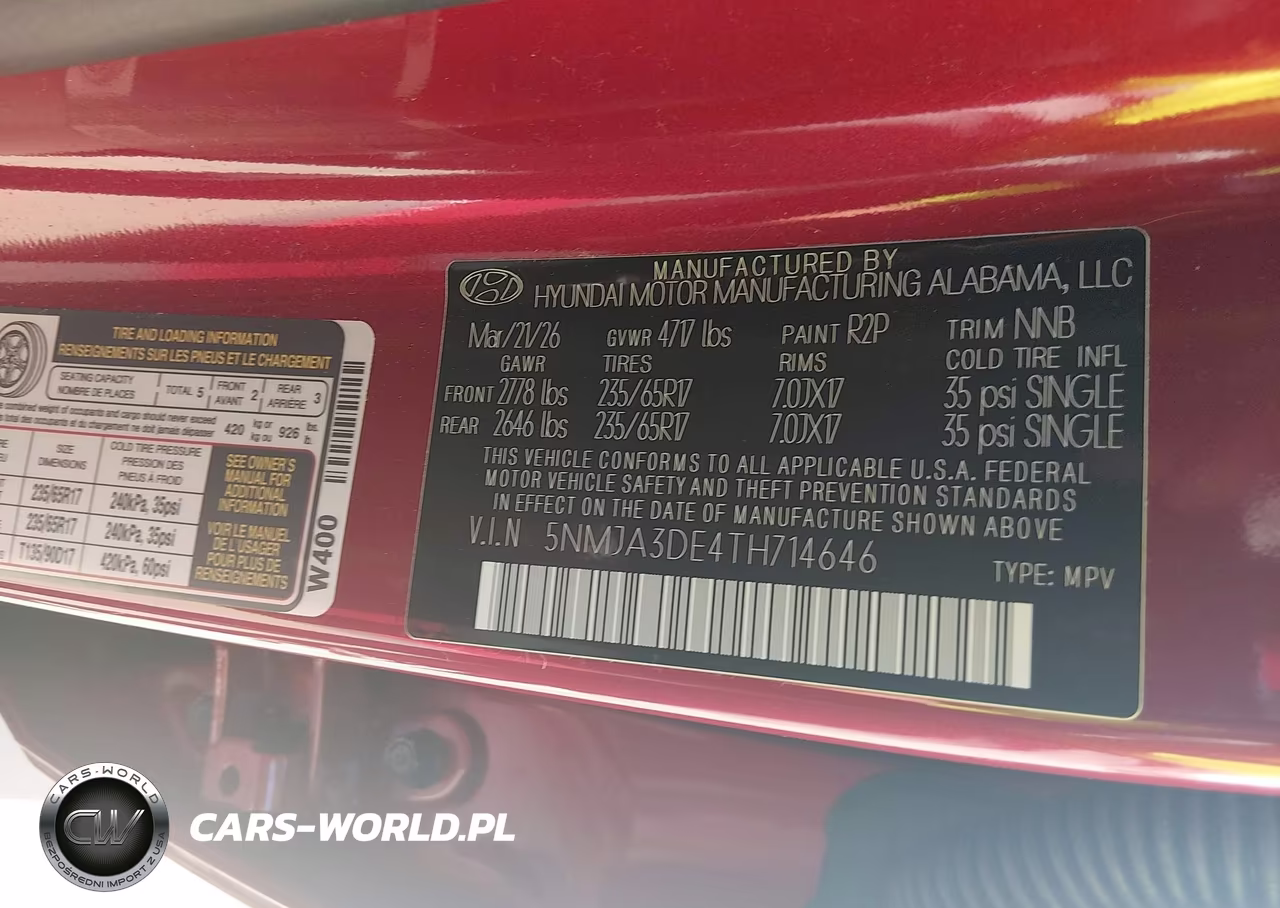2026 Hyundai Tucson Se VIN:5NMJA3DE4TH714646 - 9