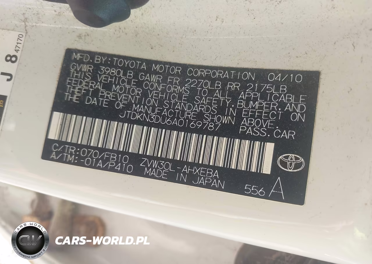 2010 Toyota Prius Iii VIN:JTDKN3DU6A0169787 - 9