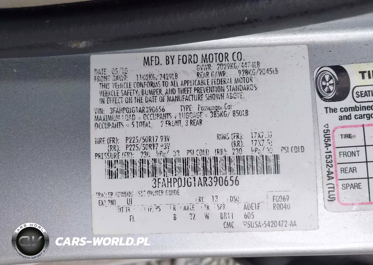 2010 Ford Fusion Sel VIN:3FAHP0JG1AR390656 - 9