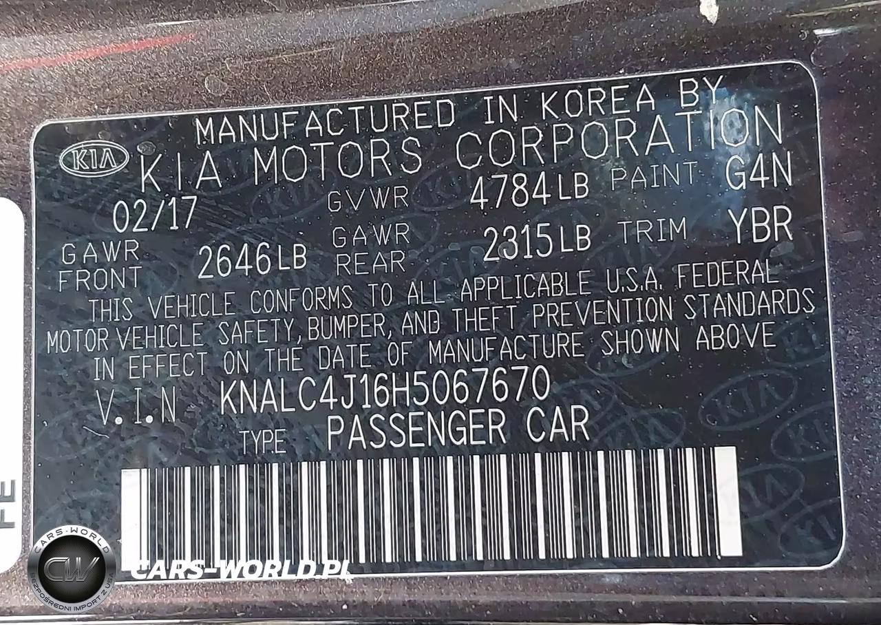 2017 Kia Cadenza Limited VIN:KNALC4J16H5067670 - 9