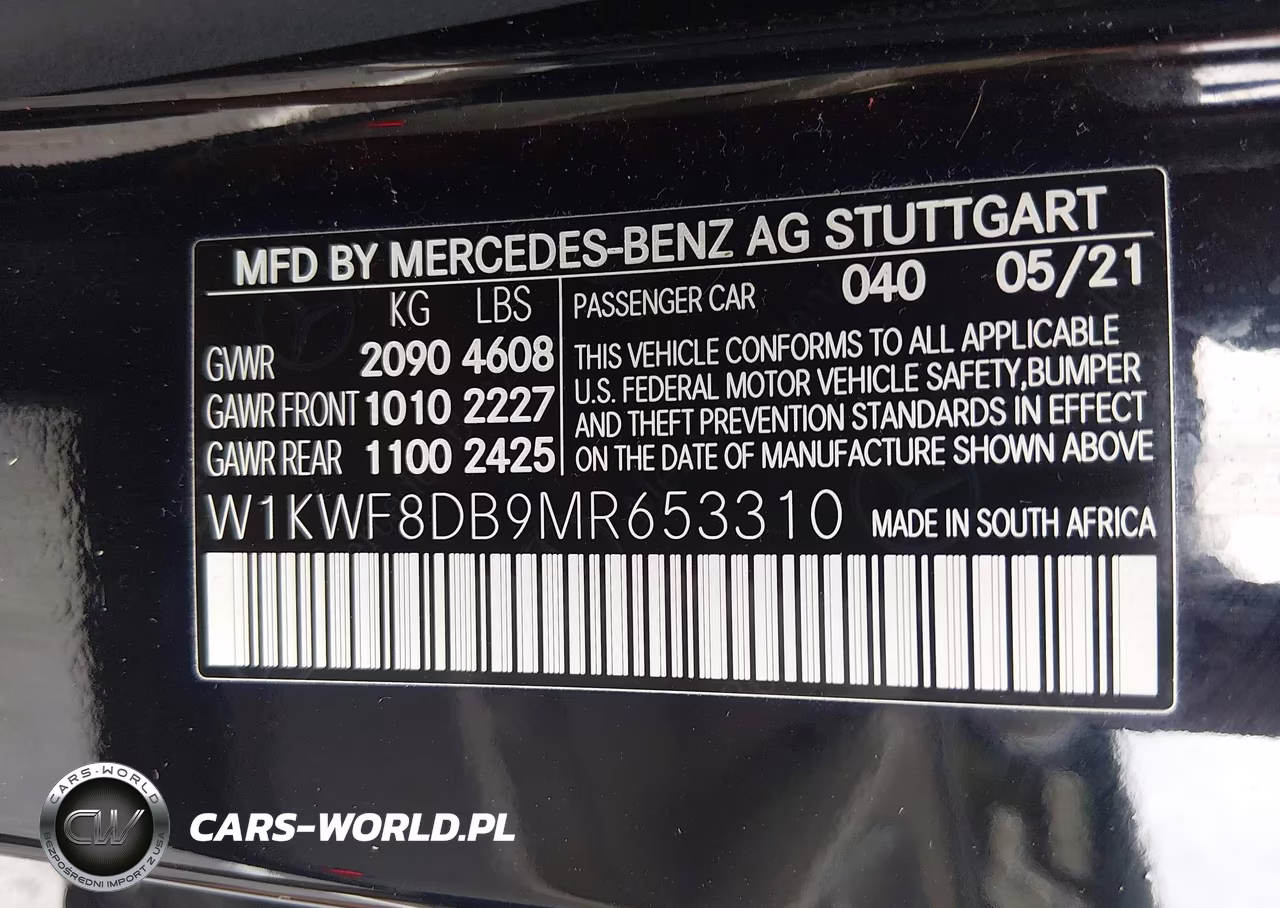 2021 Mercedes-Benz C 300 Sedan VIN:W1KWF8DB9MR653310 - 9