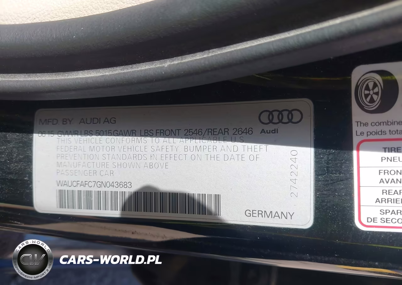 2016 Audi A6 2.0T Premium VIN:WAUCFAFC7GN043683 - 9