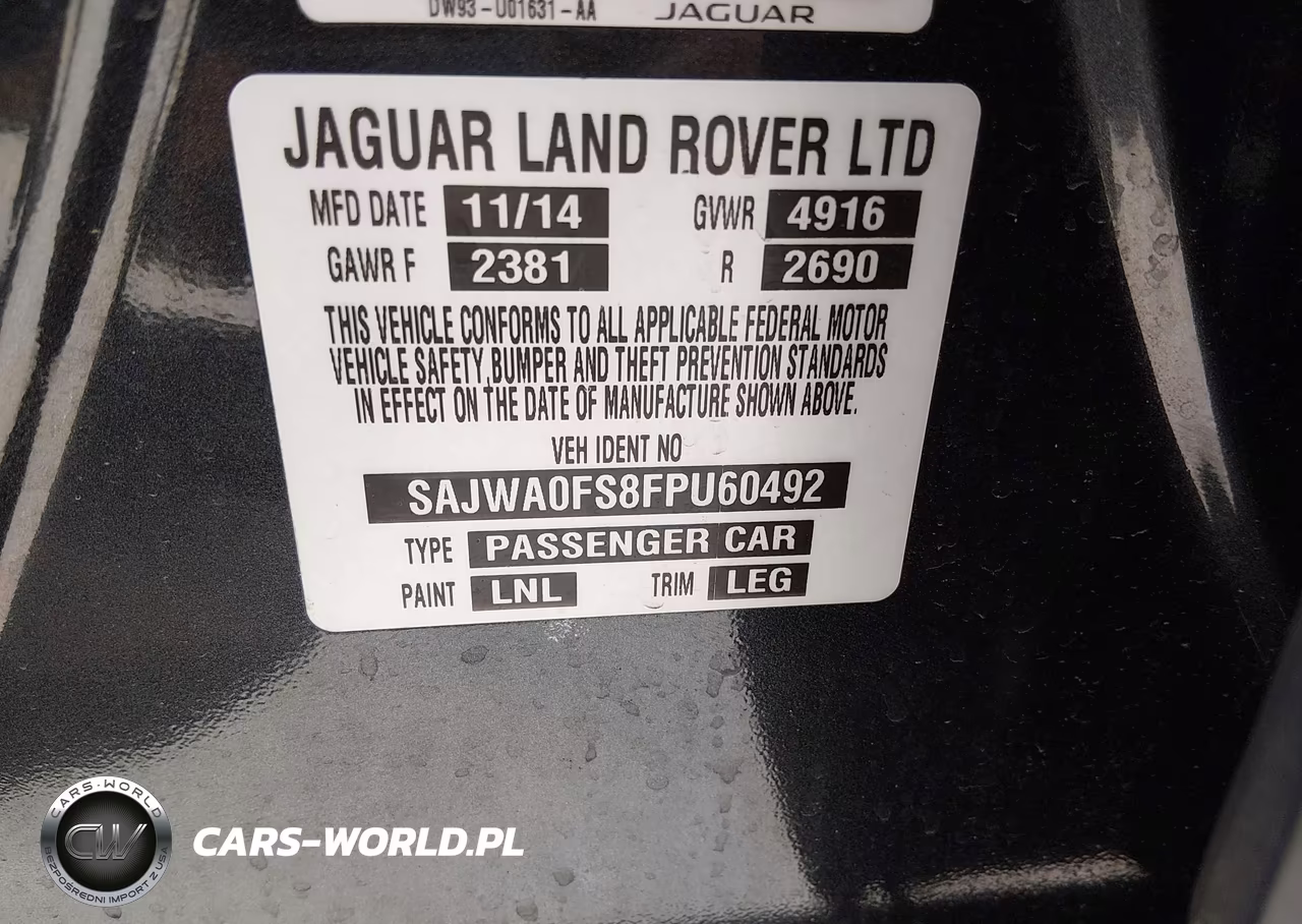 2015 Jaguar Xf 2.0T Premium VIN:SAJWA0FS8FPU60492 - 9