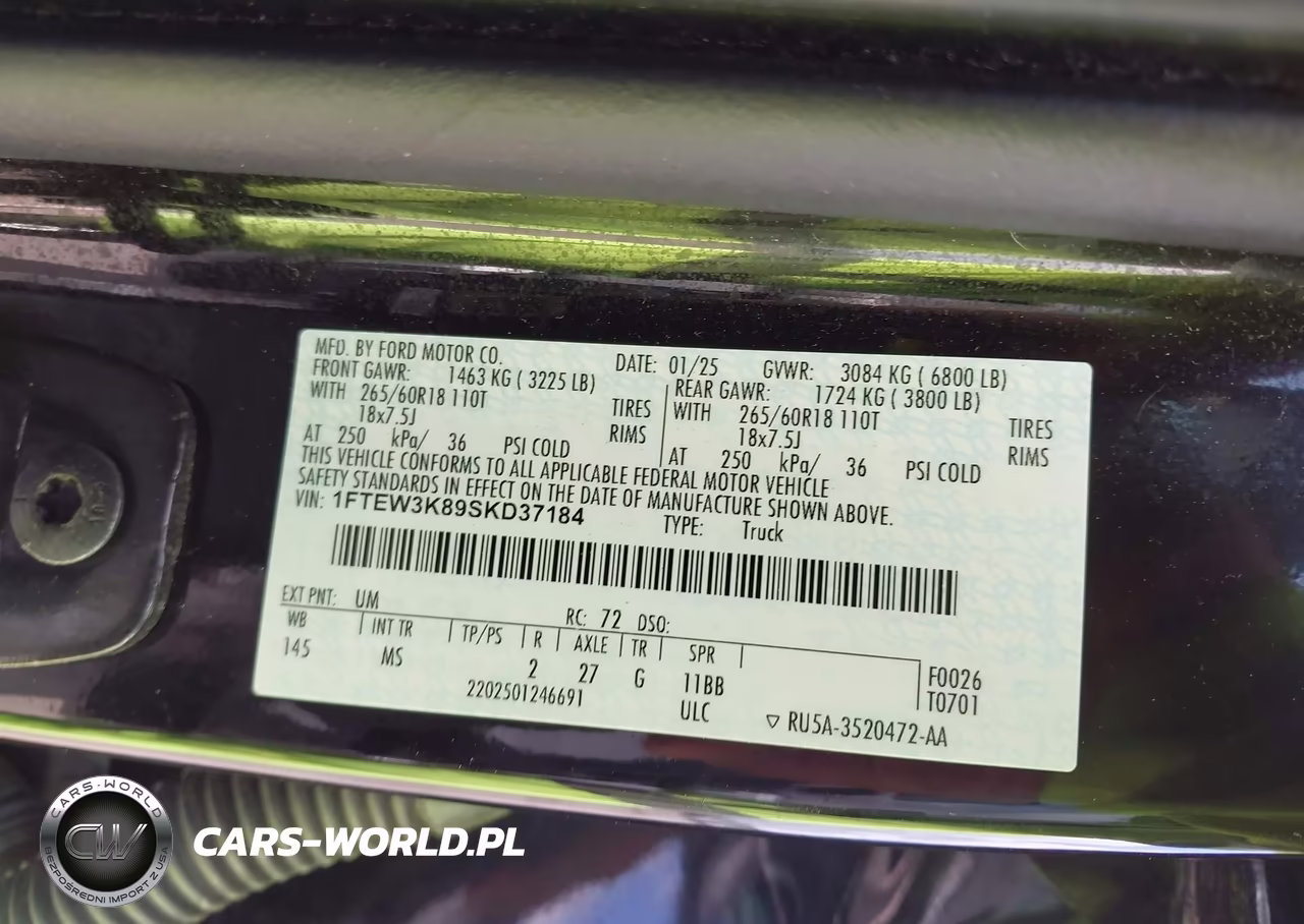 2025 Ford F-150 Xlt VIN:1FTEW3K89SKD37184 - 9