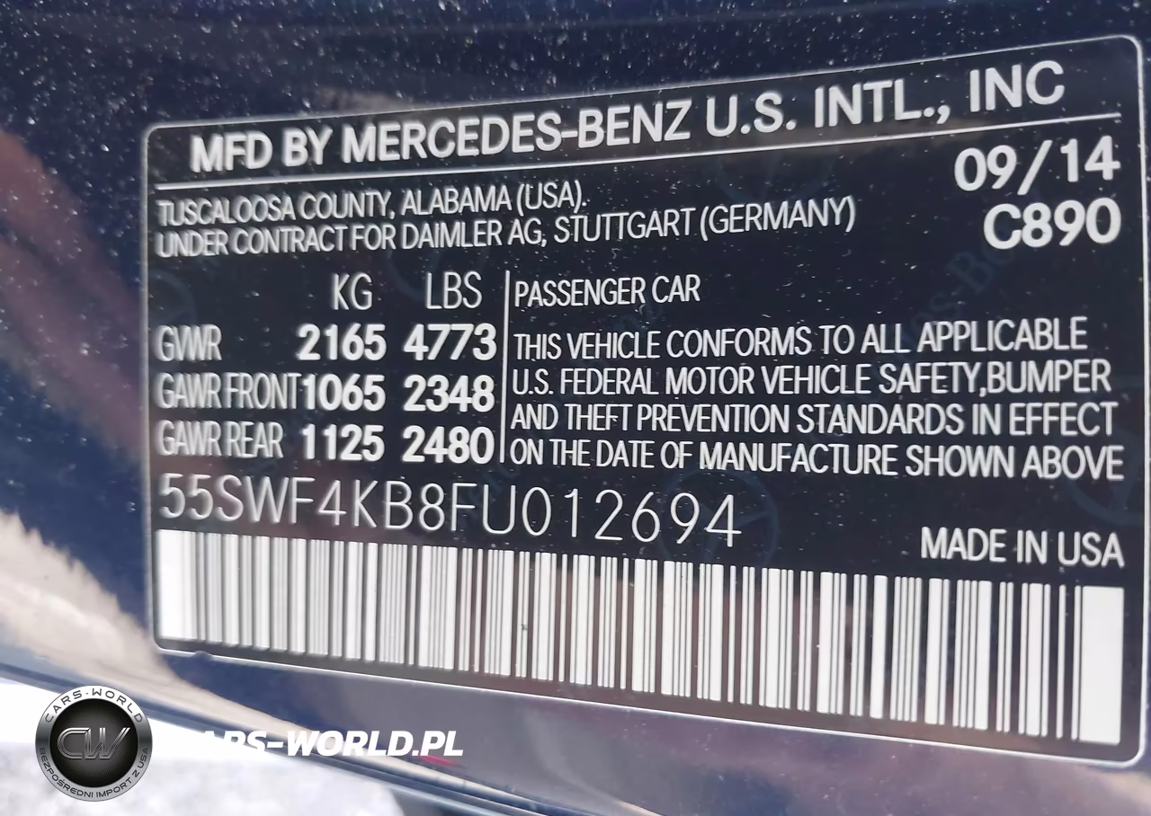 2015 Mercedes-Benz C 300 4Matic VIN:55SWF4KB8FU012694 - 9