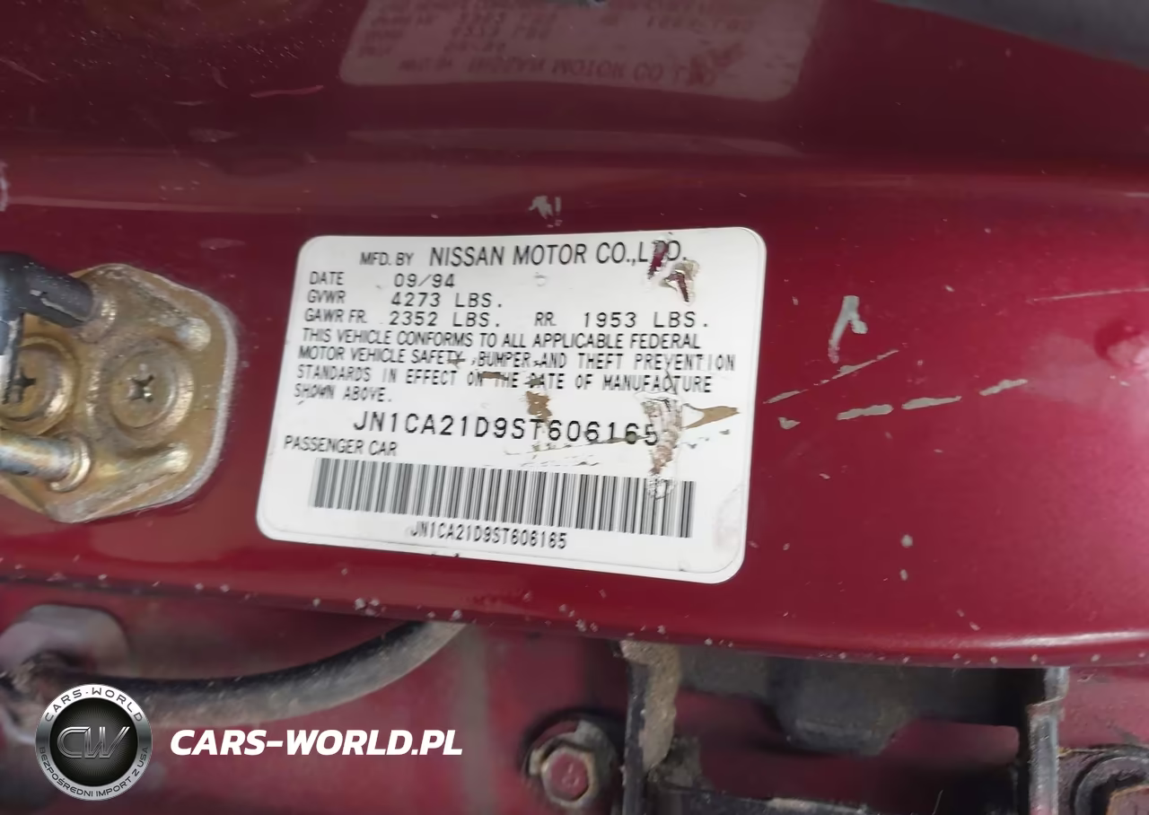 1995 Nissan Maxima Gle-Gxe-Se VIN:JN1CA21D9ST606165 - 9