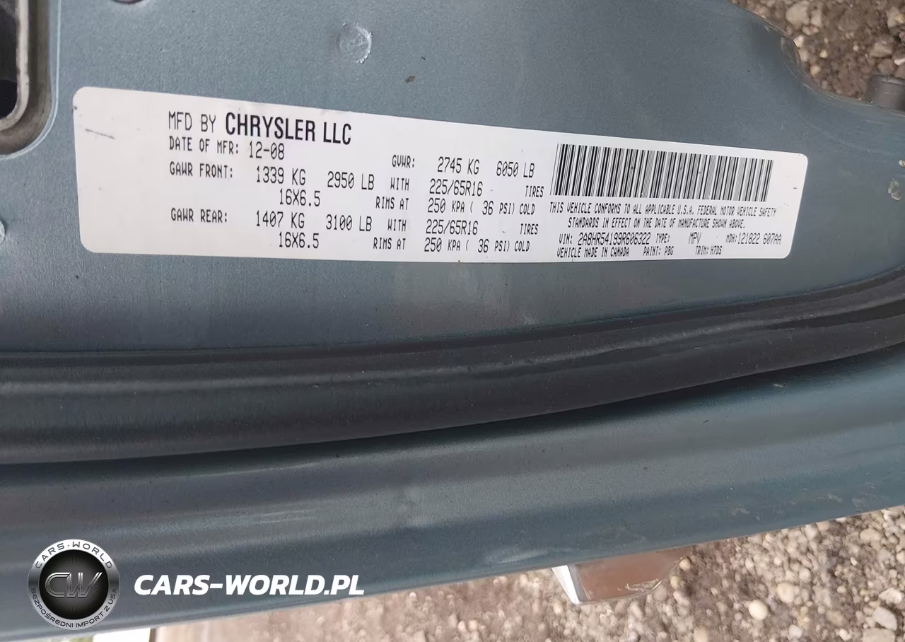 2009 Chrysler Town & Country Touring VIN:2A8HR54199R606322 - 9