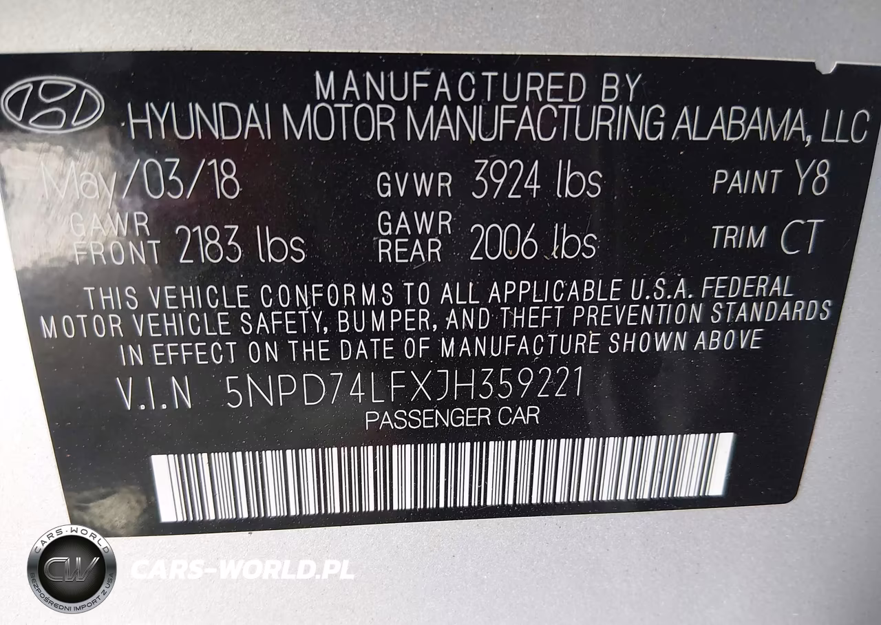 2018 Hyundai Elantra Se VIN:5NPD74LFXJH359221 - 9