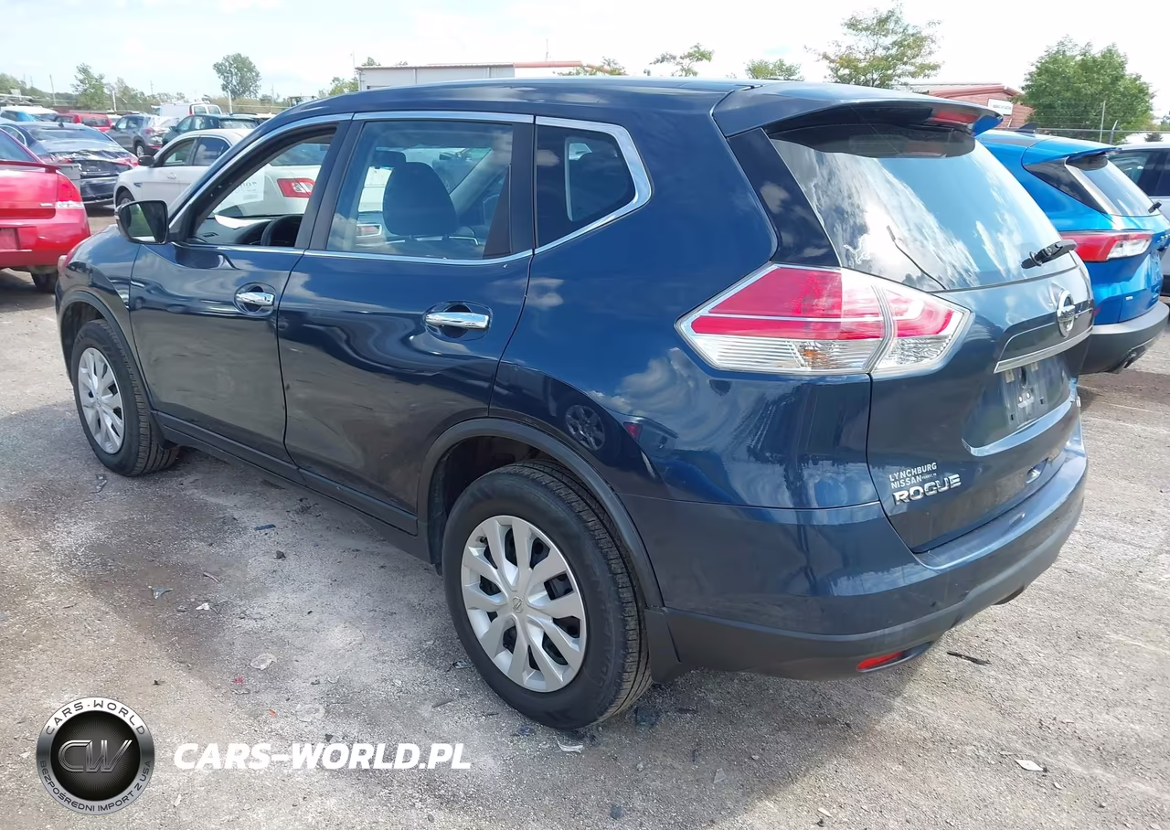 2015 Nissan Rogue S VIN:KNMAT2MV0FP556015 - 3