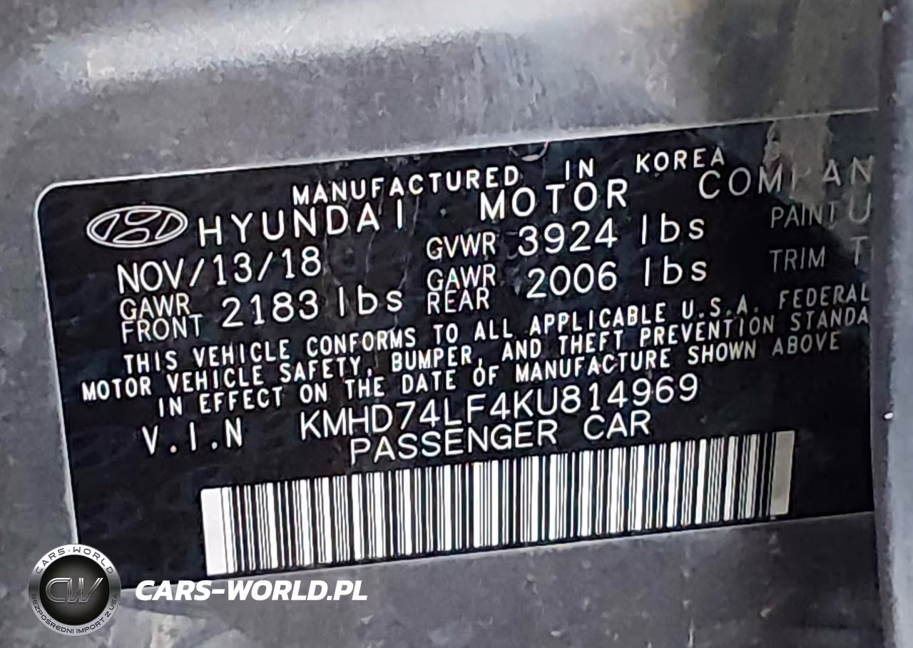 2019 Hyundai Elantra Se VIN:KMHD74LF4KU814969 - 9