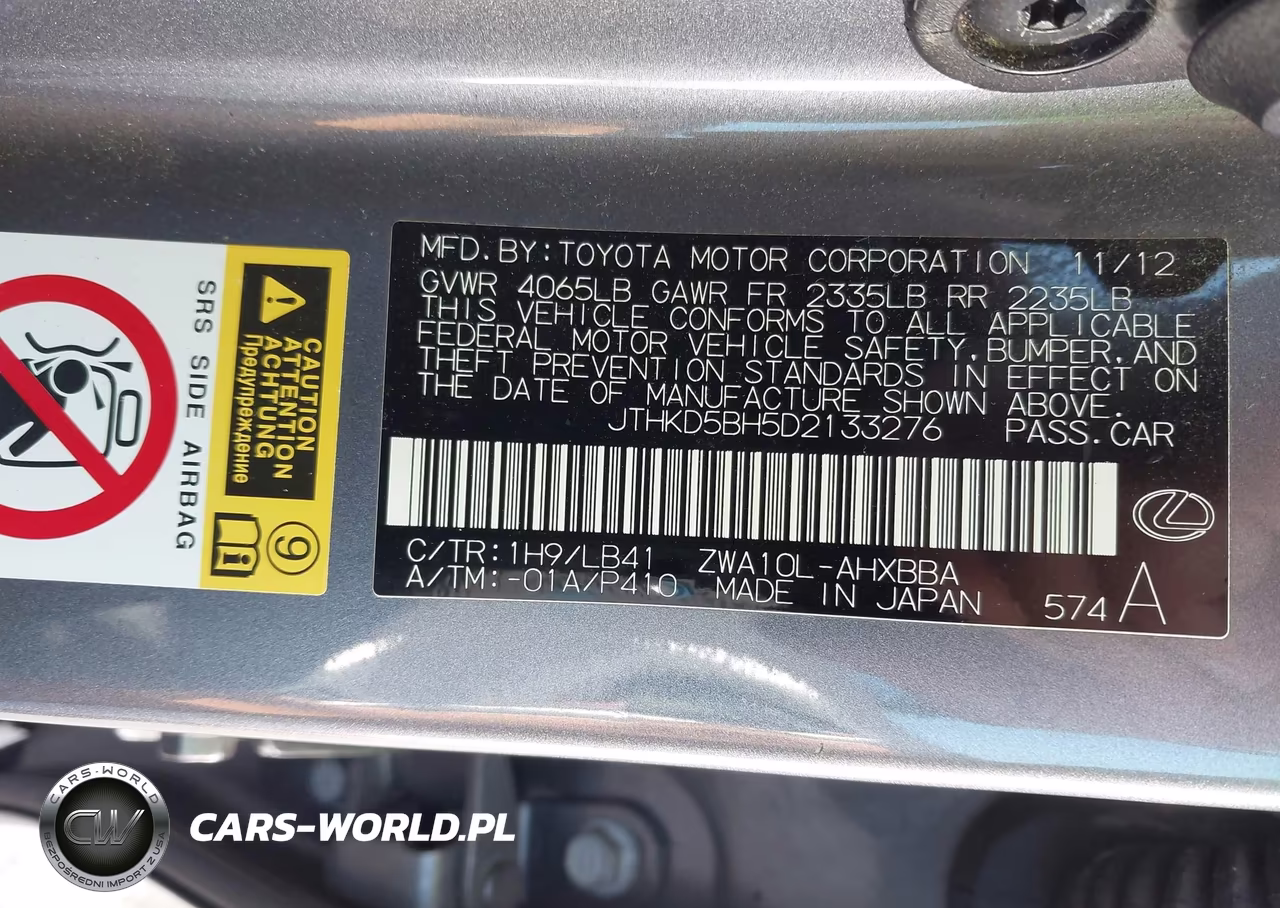 2013 Lexus Ct 200H VIN:JTHKD5BH5D2133276 - 9
