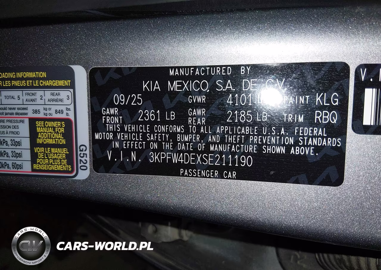 2025 Kia K4 Gt-Line VIN:3KPFW4DEXSE211190 - 9