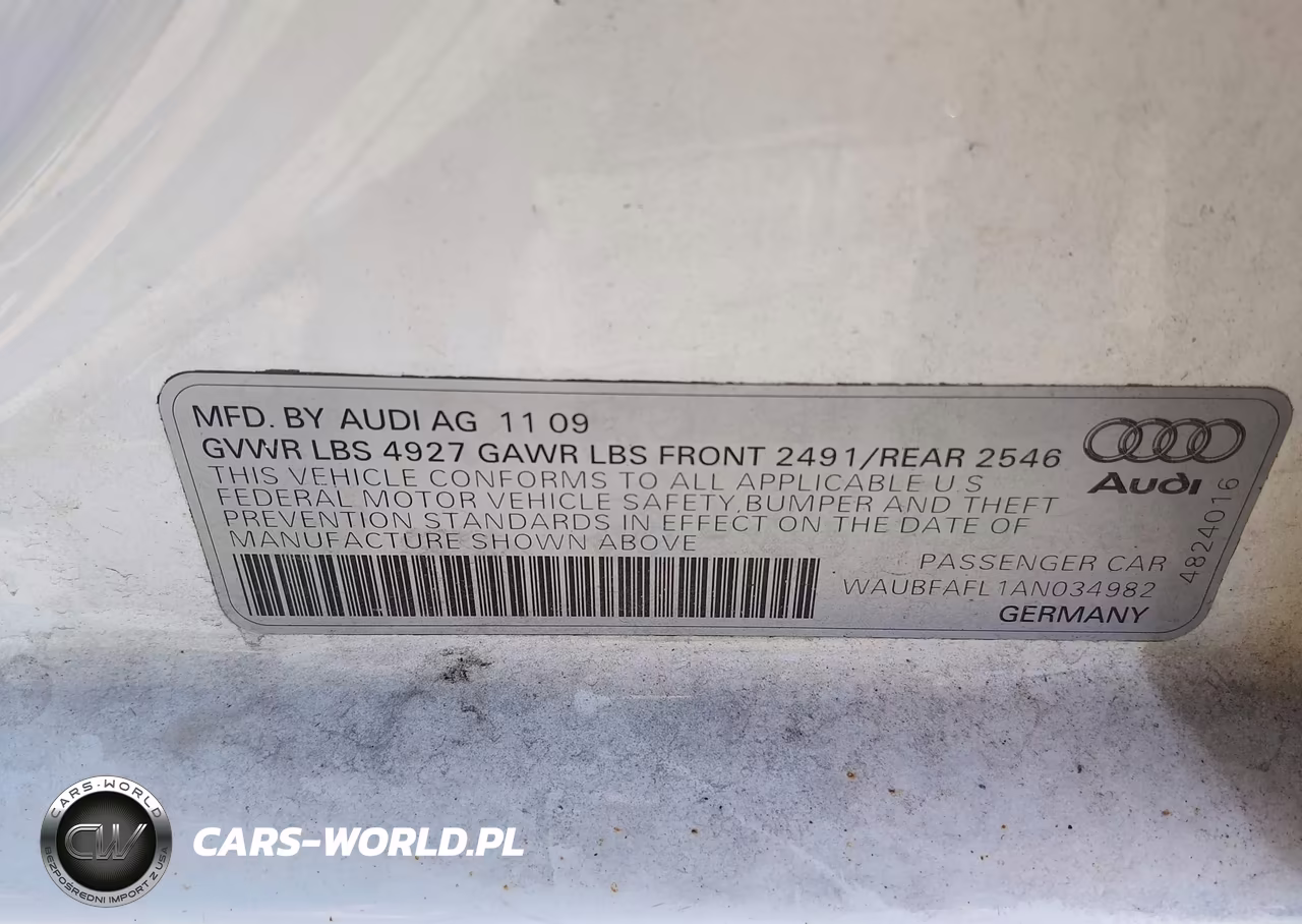 2010 Audi A4 2.0T Premium VIN:WAUBFAFL1AN034982 - 9