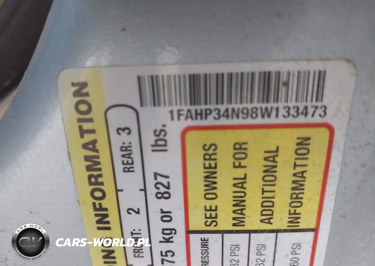 2008 Ford Focus S VIN:1FAHP34N98W133473 - 9