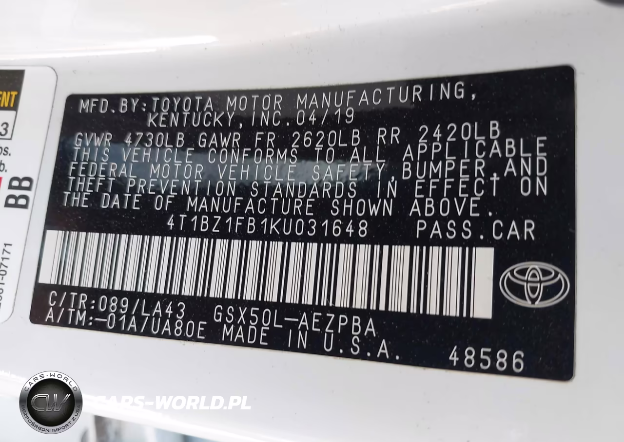 2019 Toyota Avalon Limited VIN:4T1BZ1FB1KU031648 - 9