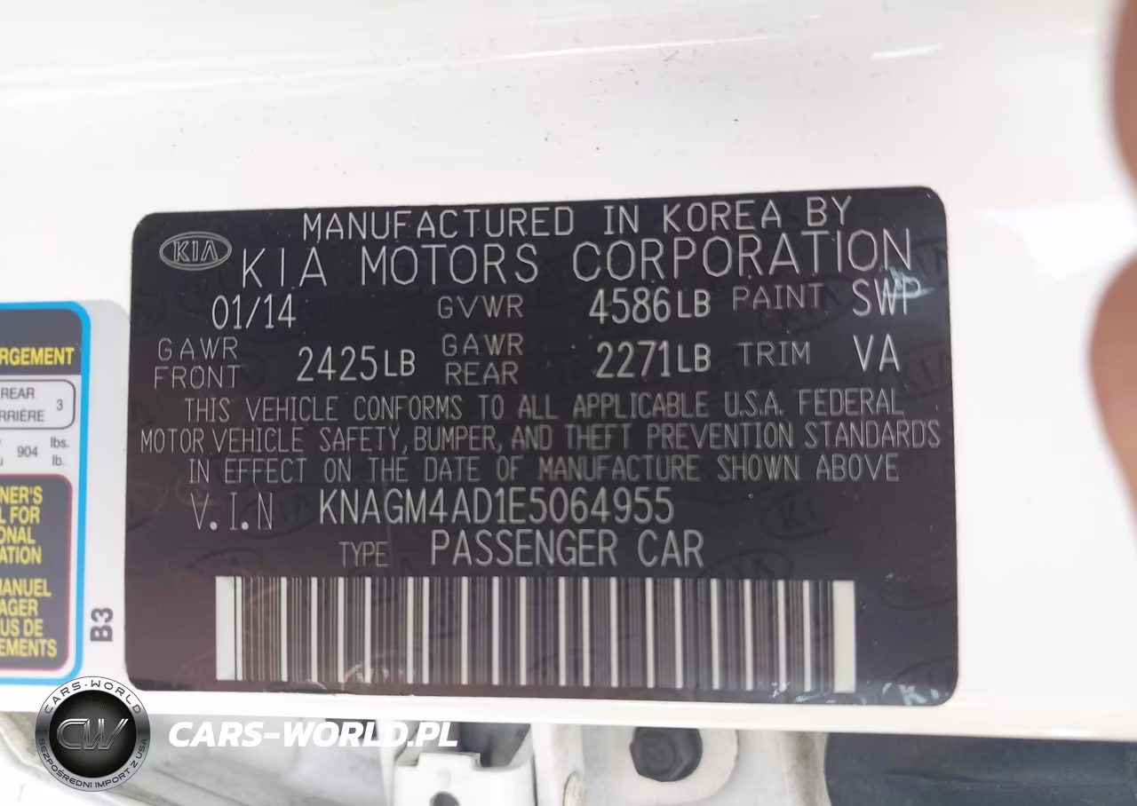 2014 Kia Optima Hybrid Lx VIN:KNAGM4AD1E5064955 - 9