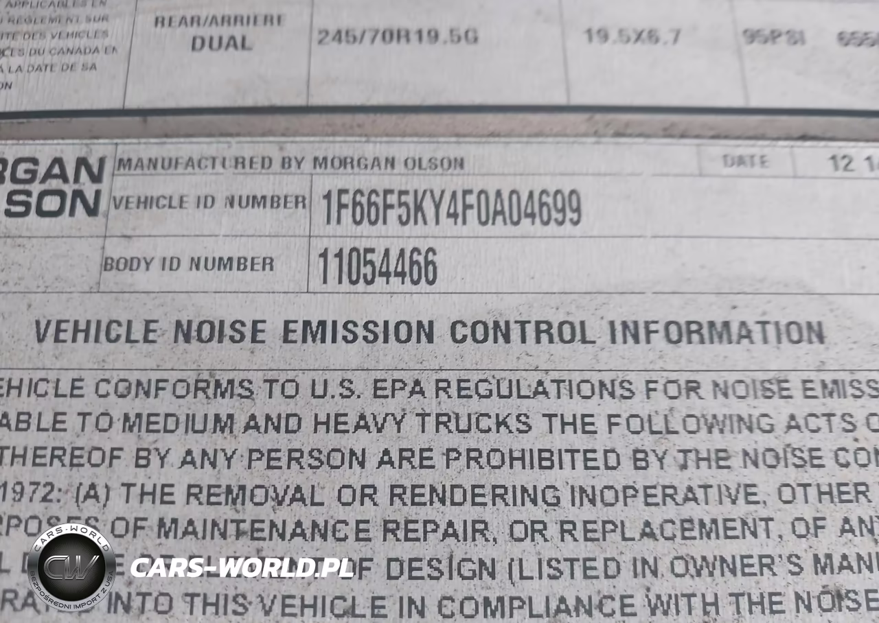 2015 Ford F-59 Commercial Stripped VIN:1F66F5KY4F0A04699 - 13