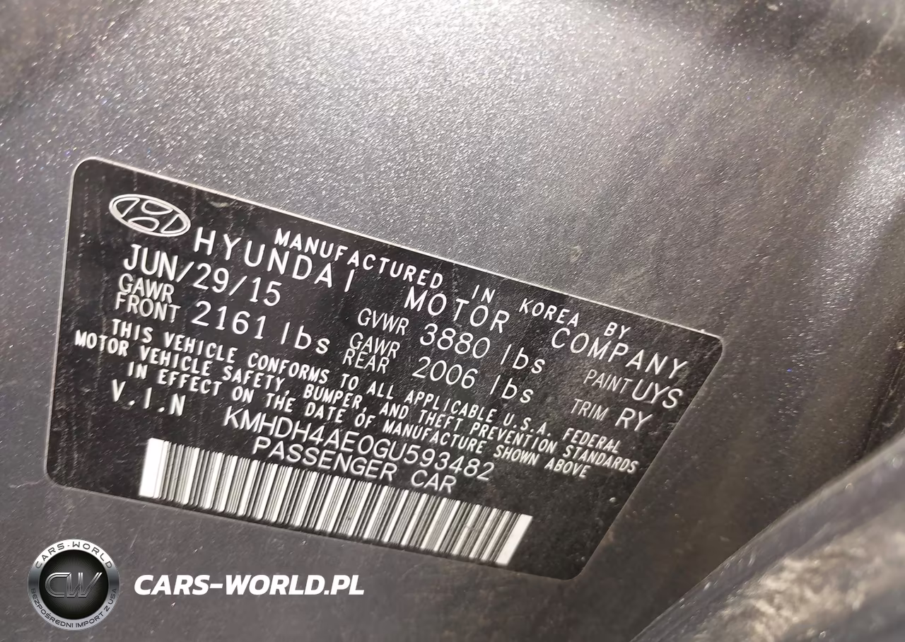 2016 Hyundai Elantra Value Edition VIN:KMHDH4AE0GU593482 - 9