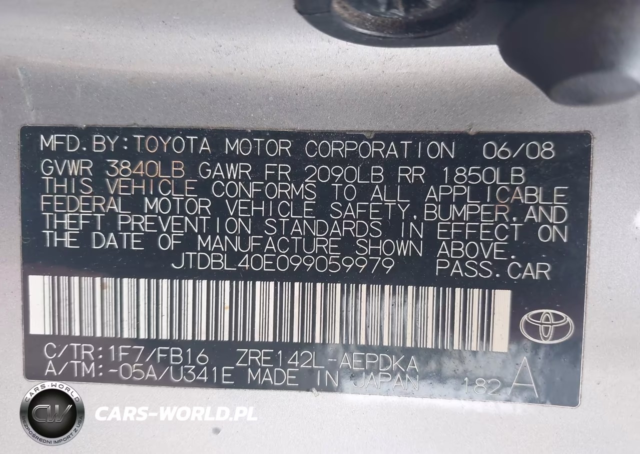 2009 Toyota Corolla VIN:JTDBL40E099059979 - 9