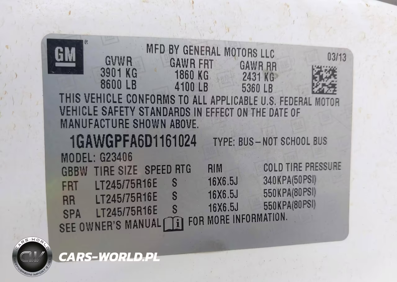 2013 Chevrolet Express G2500 Ls VIN:1GAWGPFA6D1161024 - 9