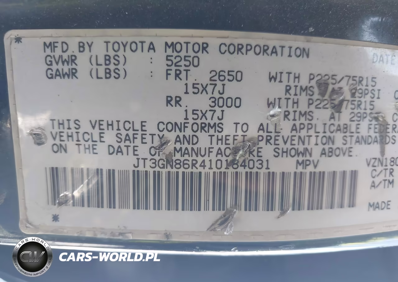 2001 Toyota 4Runner Sr5 V6 VIN:JT3GN86R410184031 - 9