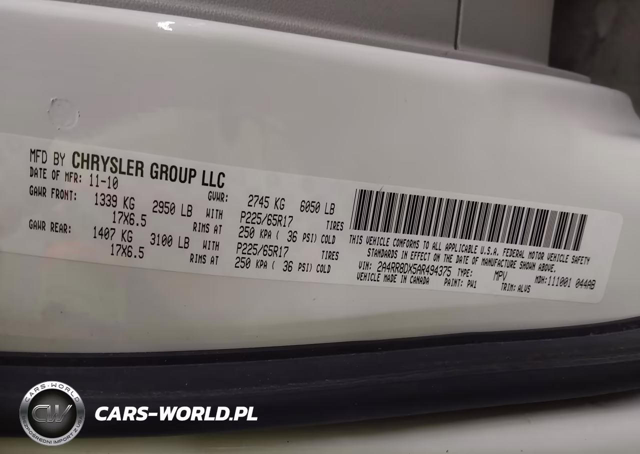 2010 Chrysler Town & Country Touring Plus VIN:2A4RR8DX5AR494375 - 9