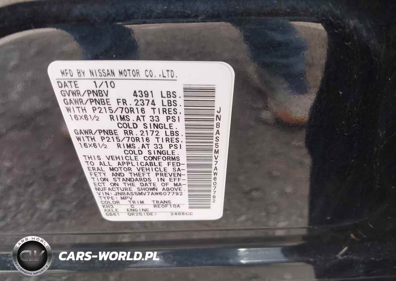 2010 Nissan Rogue S VIN:JN8AS5MV7AW607792 - 9