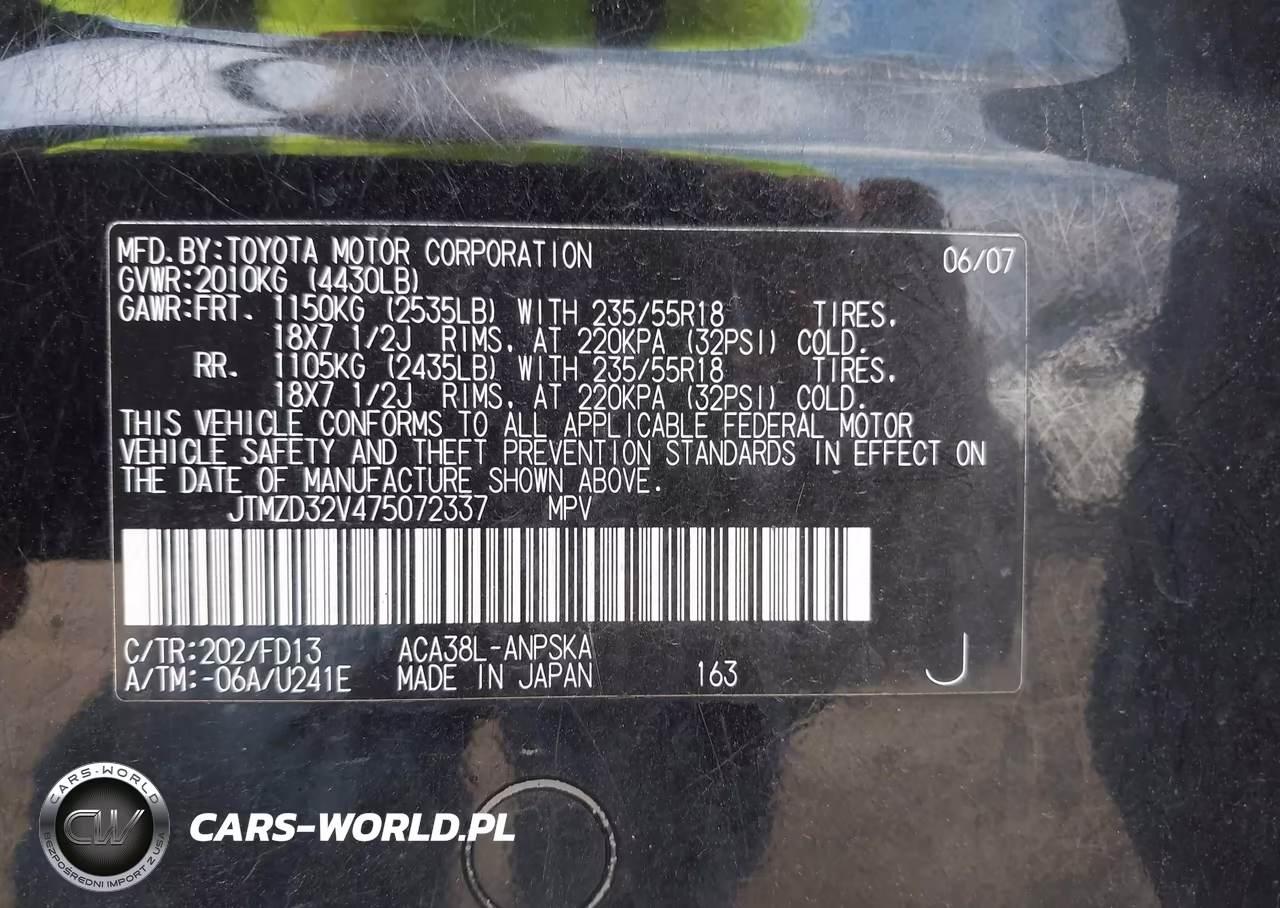 2007 Toyota Rav4 Sport VIN:JTMZD32V475072337 - 9