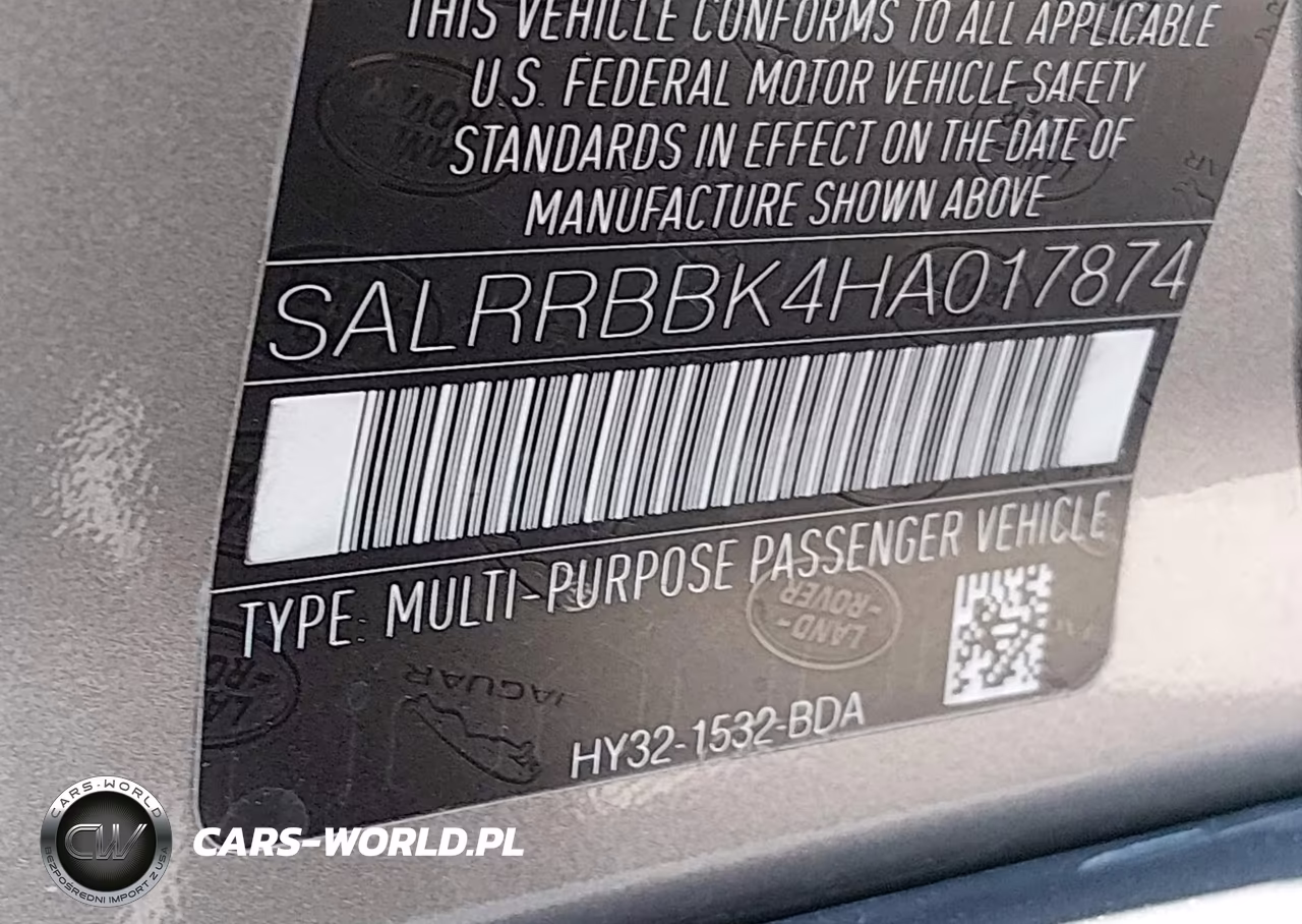 2017 Land Rover Discovery Hse VIN:SALRRBBK4HA017874 - 9