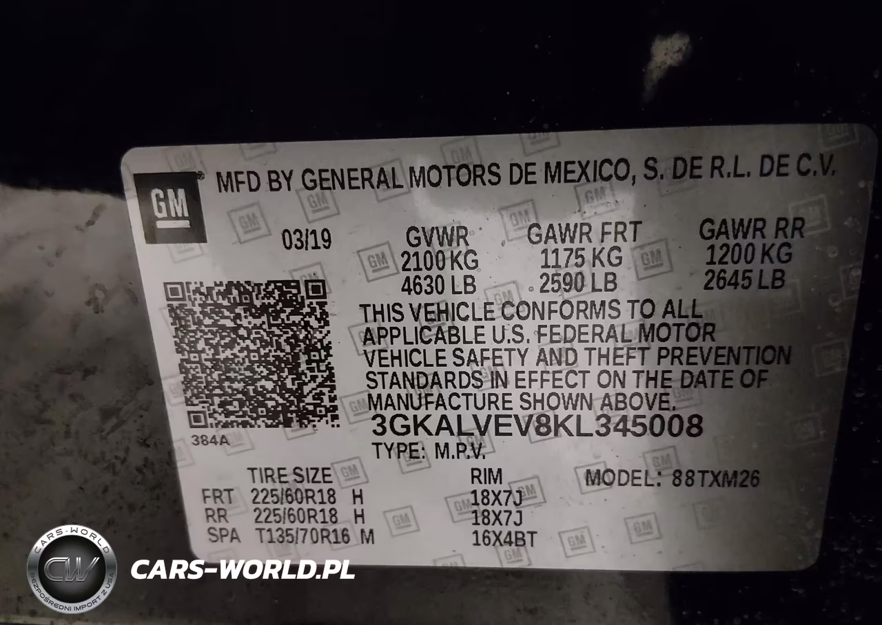 2019 GMC Terrain Slt VIN:3GKALVEV8KL345008 - 9