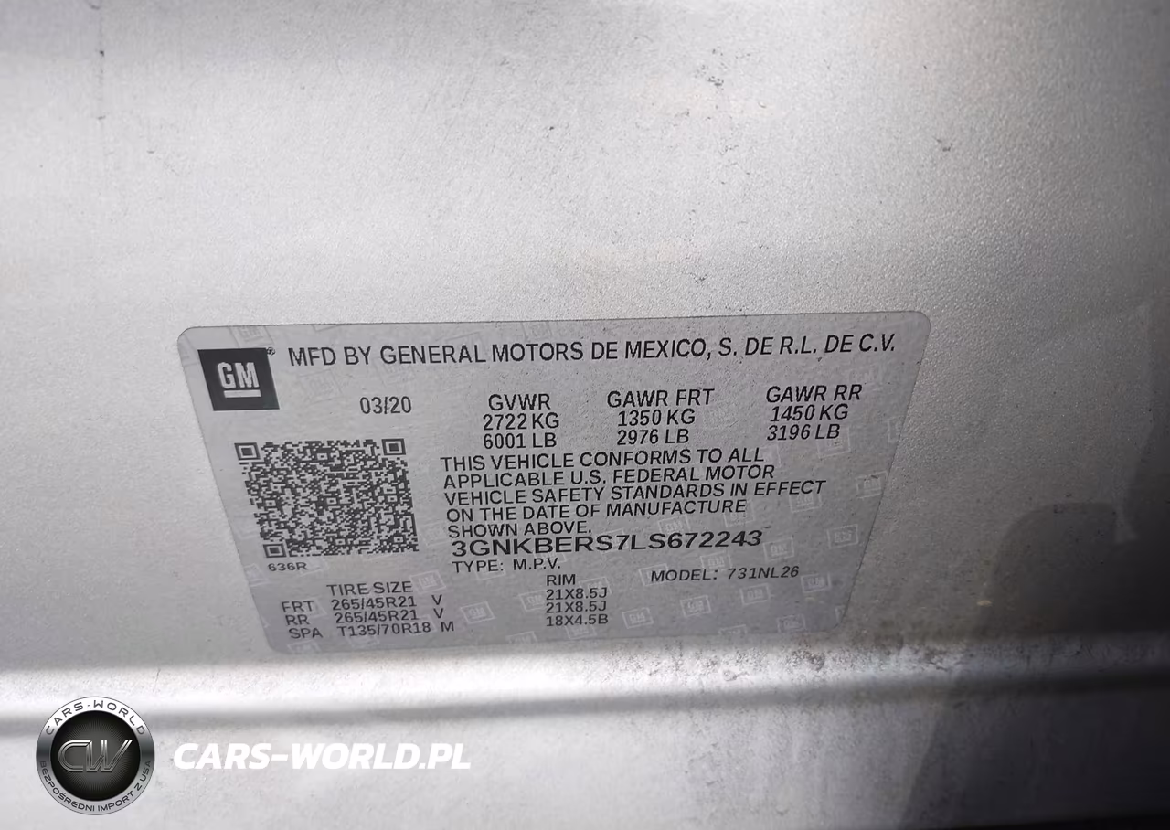 2020 Chevrolet Blazer Fwd Rs VIN:3GNKBERS7LS672243 - 9