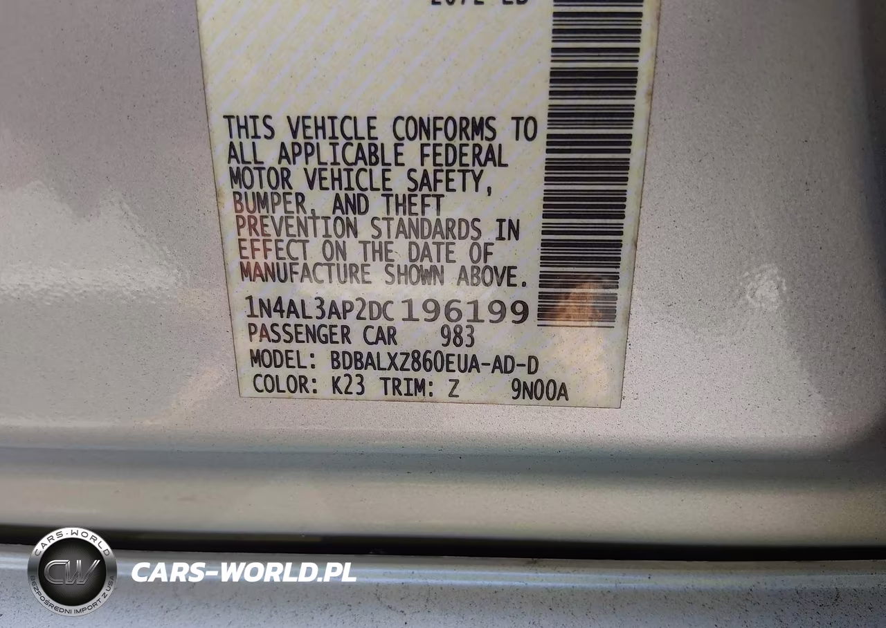 2013 Nissan Altima 2.5 Sl VIN:1N4AL3AP2DC196199 - 9