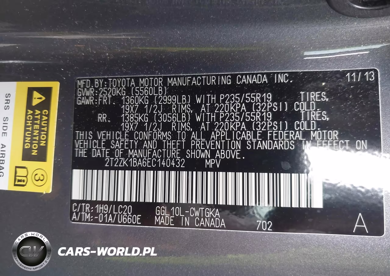 2014 Lexus Rx 350 VIN:2T2ZK1BA6EX140432 - 9