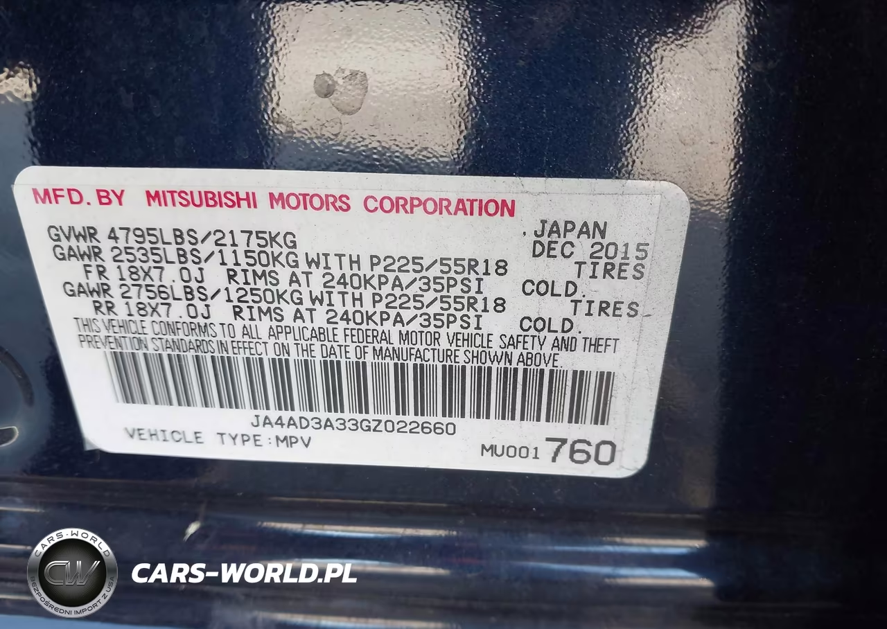2016 Mitsubishi Outlander Se VIN:JA4AD3A33GZ022660 - 9