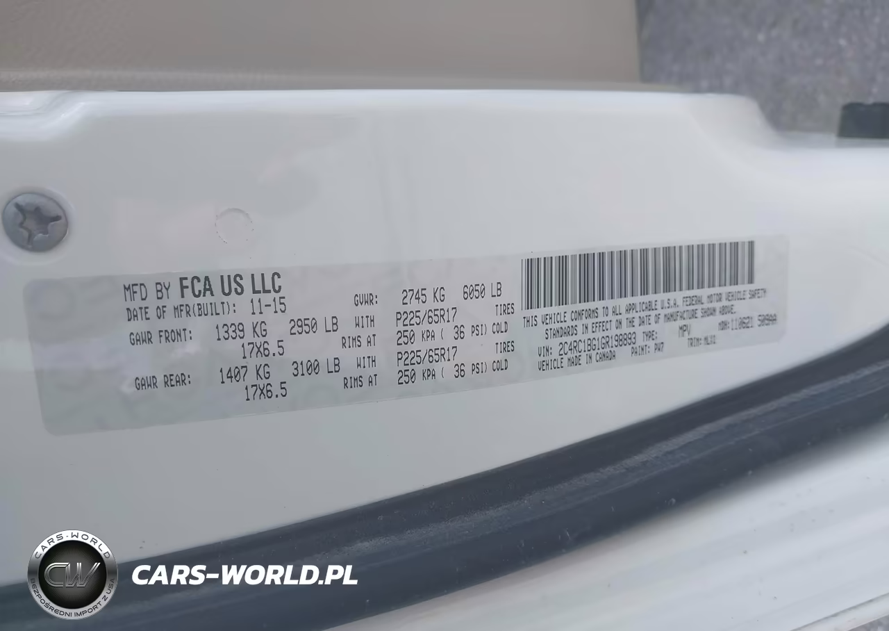 2016 Chrysler Town & Country Touring VIN:2C4RC1BG1GR198893 - 9