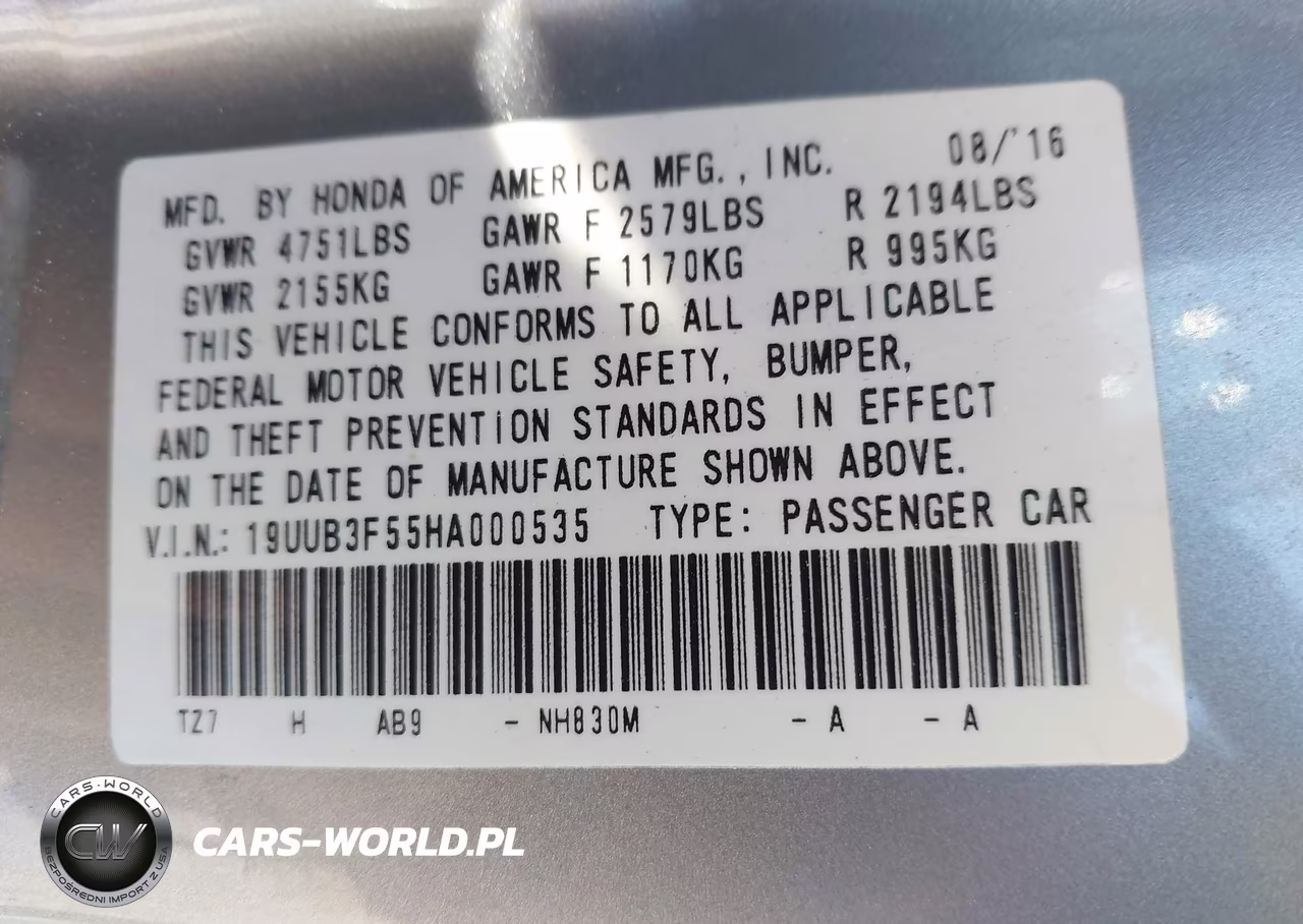 2017 Acura Tlx Technology Package VIN:19UUB3F55HA000535 - 9