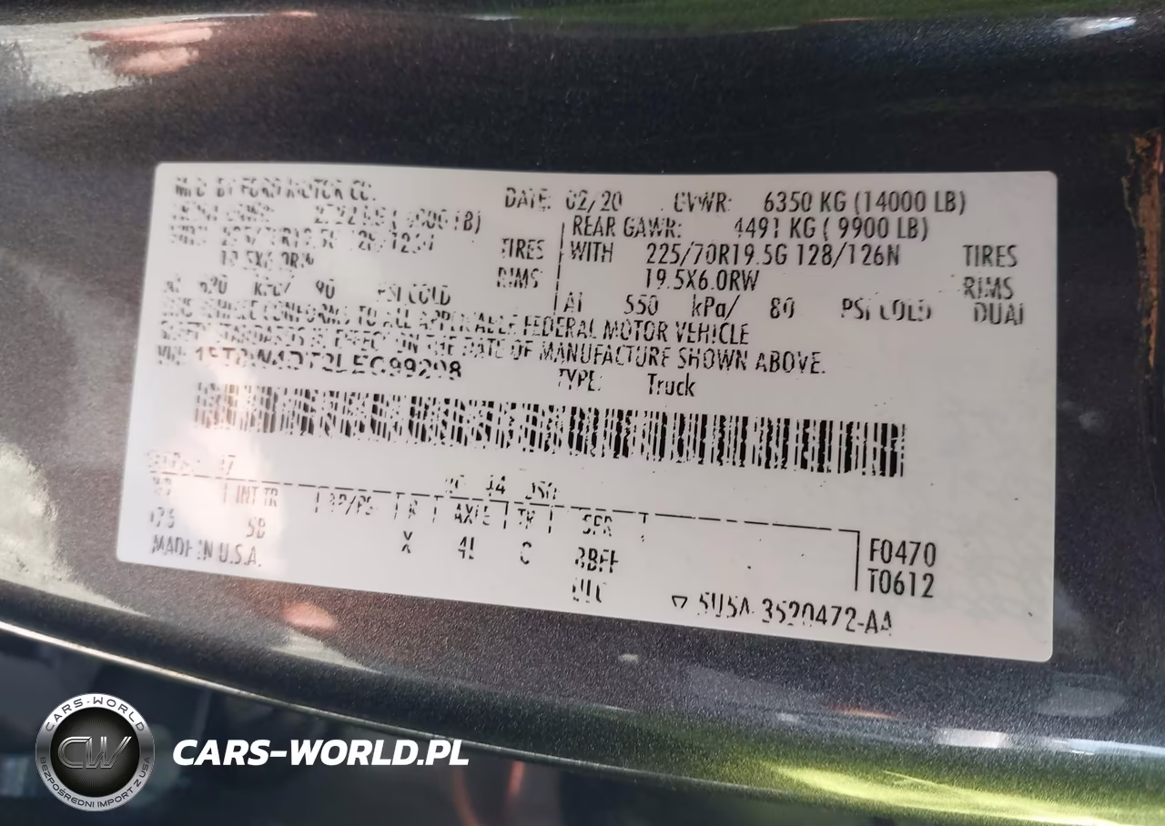 2020 Ford F-450 Lariat VIN:1FT8W4DT2LEC99298 - 9