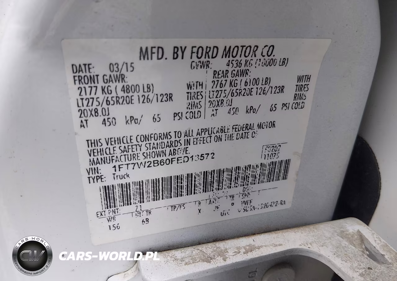 2015 Ford F-250 Lariat VIN:1FT7W2B60FED13572 - 9