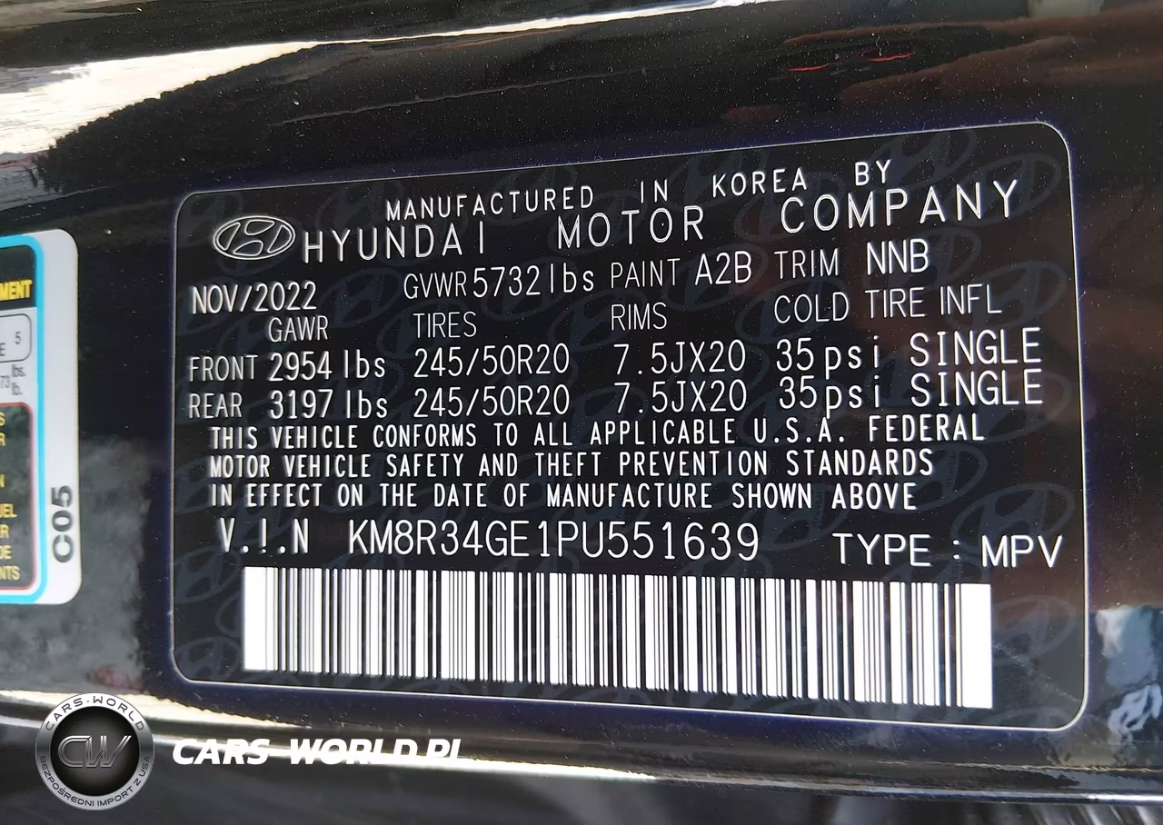 2023 Hyundai Palisade Xrt VIN:KM8R34GE1PU551639 - 9