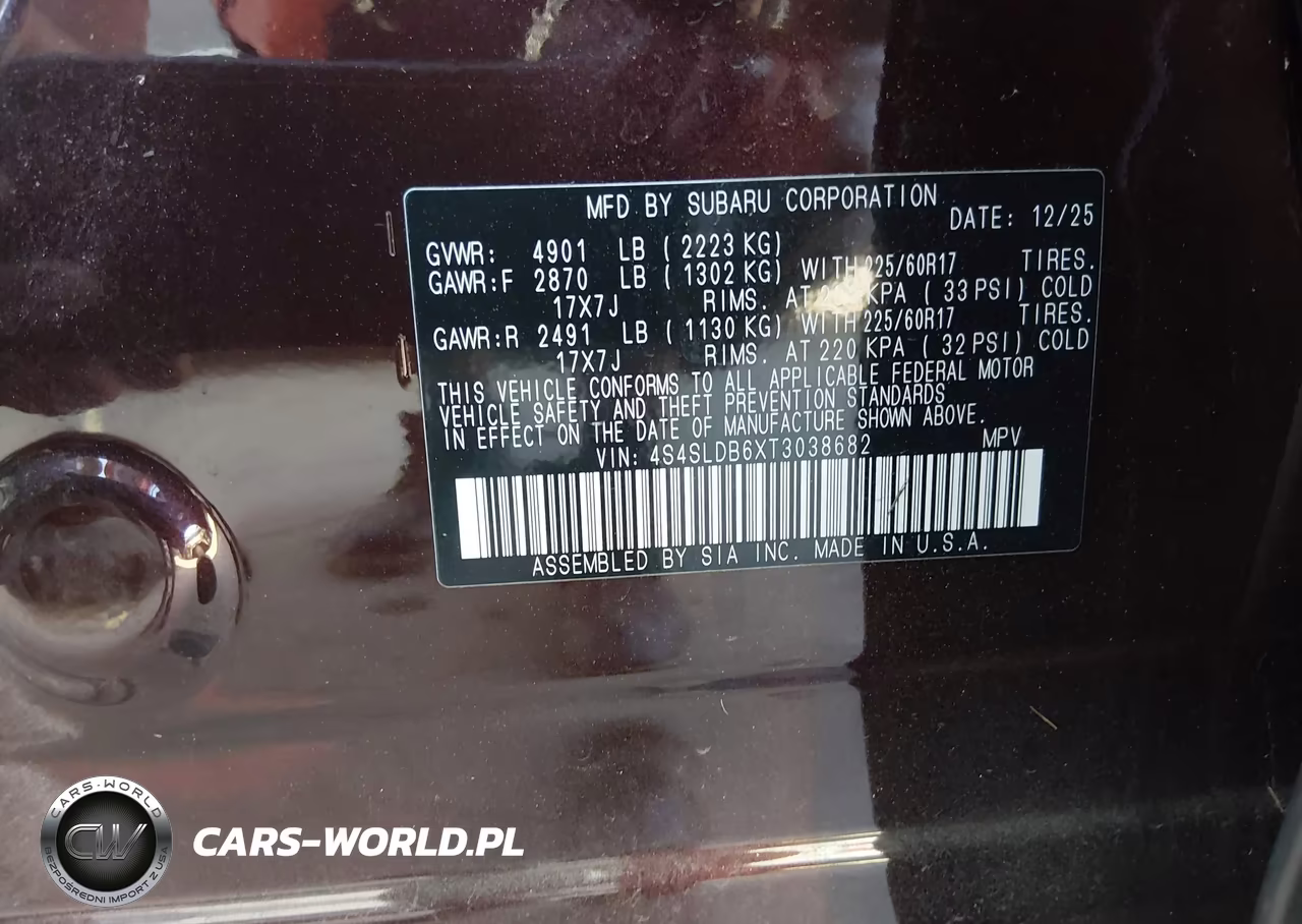 2026 Subaru Forester Premium VIN:4S4SLDB6XT3038682 - 9