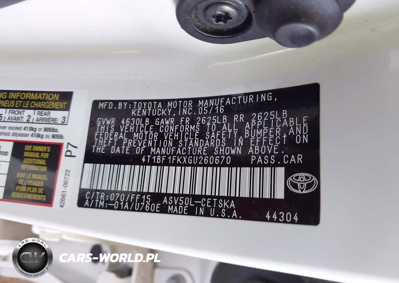 2016 Toyota Camry Se VIN:4T1BF1FKXGU260670 - 9